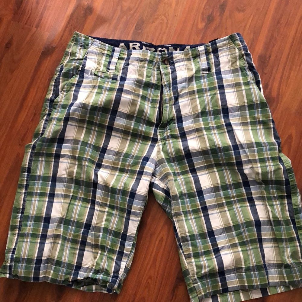 Arizona Jean company plaid madras Bermuda shorts size men’s 34